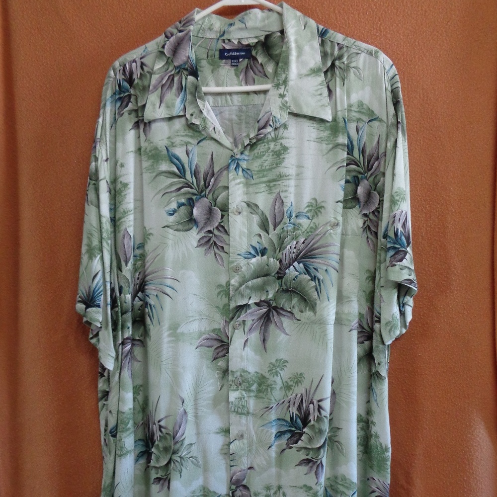 Croft & Barrow-Mens Button Down Short Sleeve Shirt
